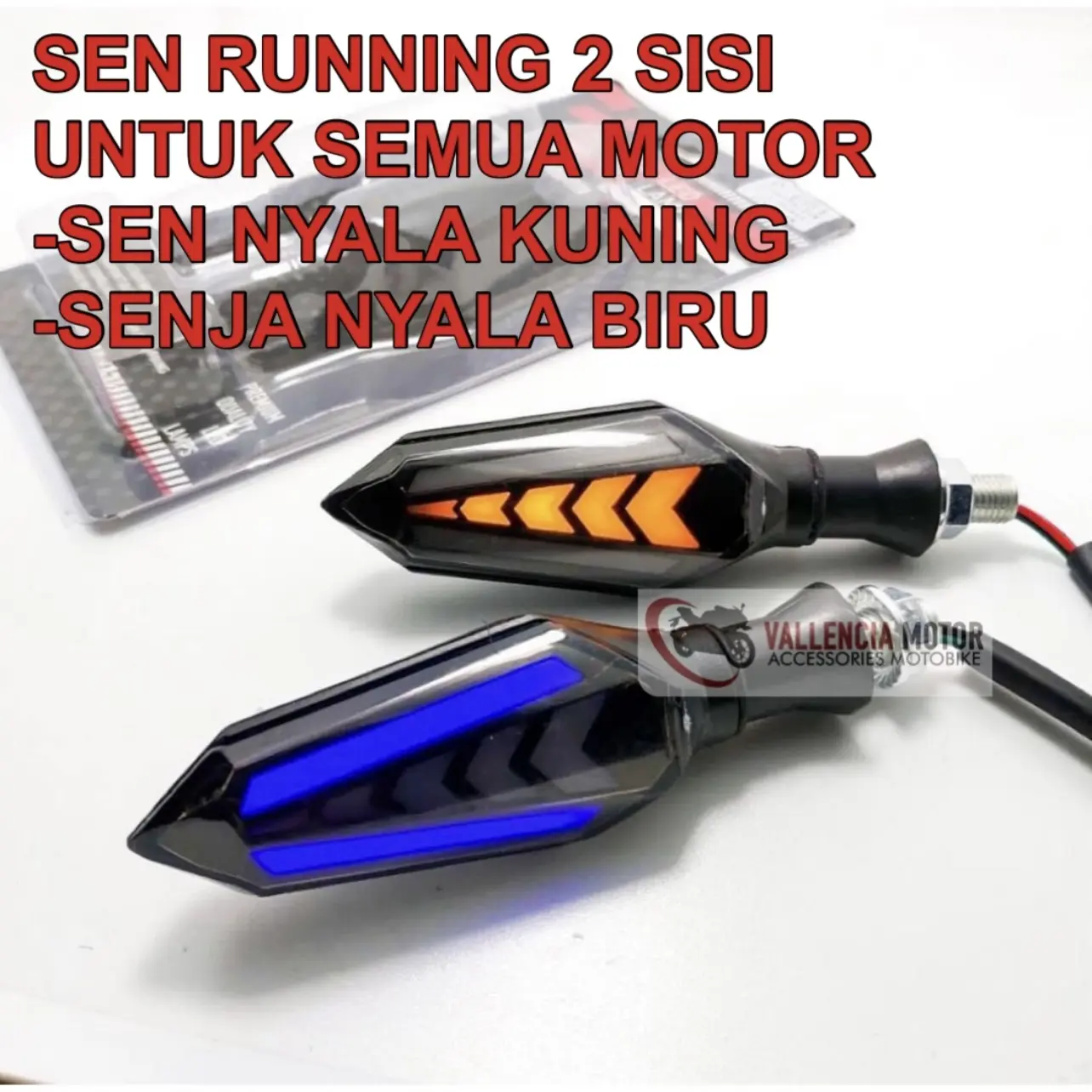 Sen Running High Quality Universal Semua Motor sein 2 sisi depan belakang nyala