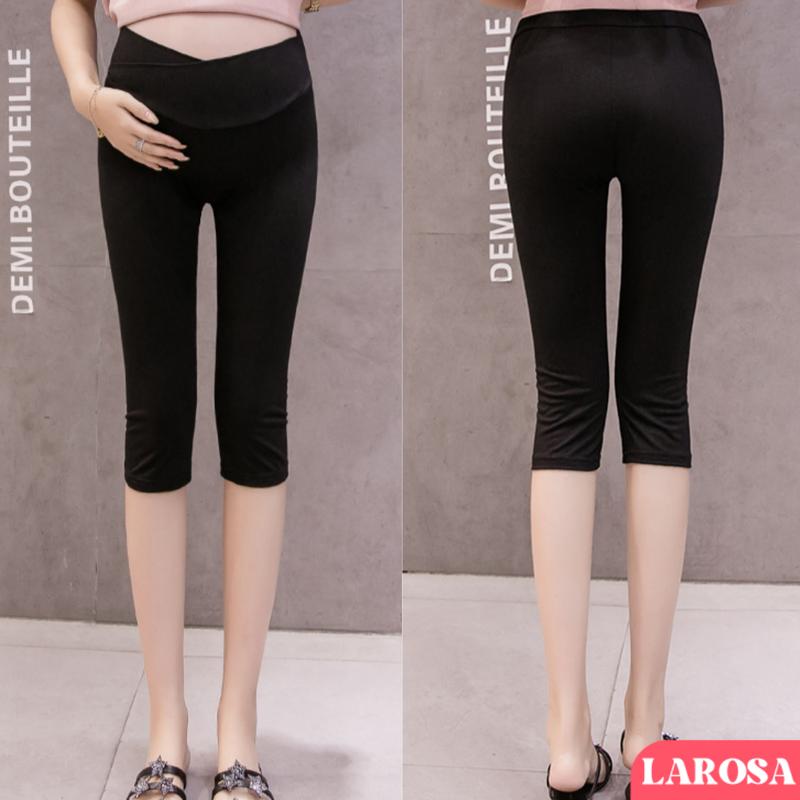  Quần Bầu Legging Ngố Lửng Larosa Mẫu Mới Mùa Hè 2025 Chất Juyp Thái Cao Cấp Cạp Chéo Bigsize LR21Q Váy Bầu Đầm Bầu Váy Bầu Đầm Bầu 