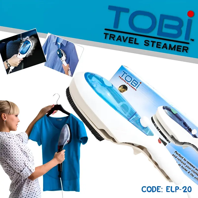 Tobi Setrika Uap Portable Steamer Laundry Travel Iron Baju Celana Jas Kaos Praktis Dibawa Kemanapun 0