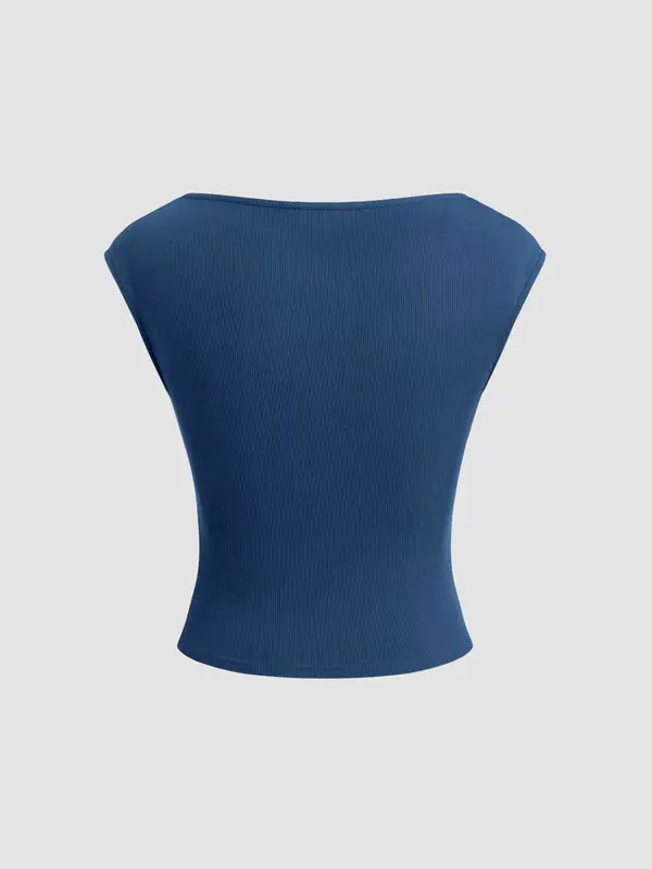 Women's Plain Tank Top, Casual Sleeveless Knit Top for Summer, Minimalist Women's Clothing for Daily Wear, Lady Top, Womenswear 7