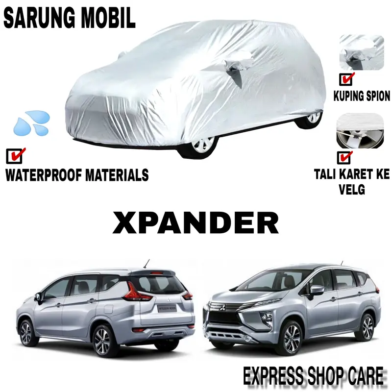 Sarung Mobil XPANDER CROSS Silver POLOS Body Cover Xpander PREMIUM 4