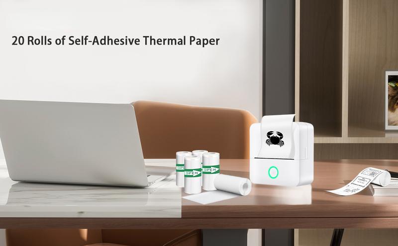 Product Introduction of 20PCS Mini Printer Paper Thermal Sticker Paper Self-adhesive Printer Paper Photo Printer Labels For Photos Notes 5.7 x 2.5cm 7