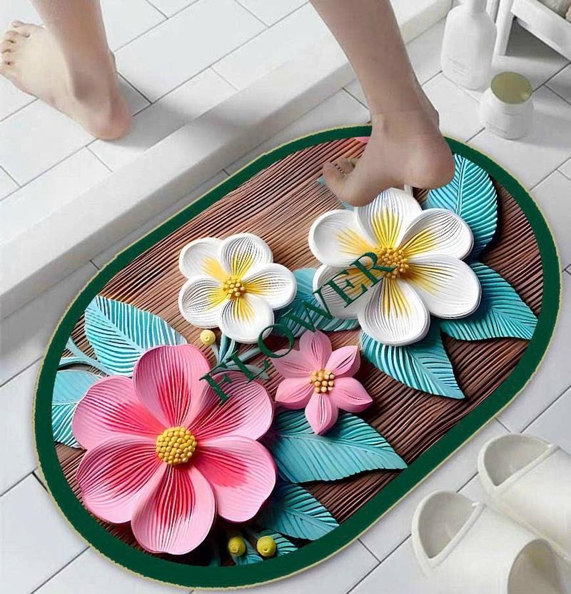 Product Introduction of COMBO 6 chiếc thảm lau chân hình hoạ tiếc hoa 5D .40x60 ( 6 HÌNH HOẠ TIẾT HOA NGẪU NHIÊN ) 13