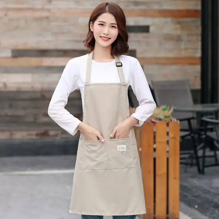KOKI SAKU CELEMEK WAITRESS DAPUR ANTI AIR / APRON WAITER MULTIFUNGSI