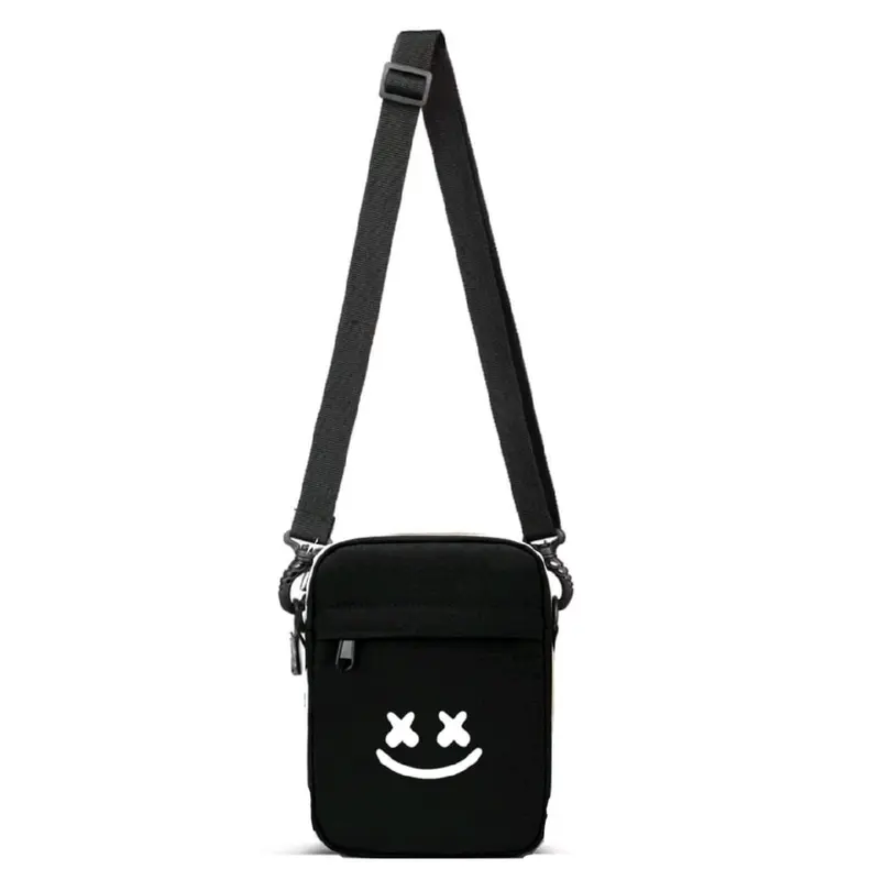 Tas Selempang Slingbag Pria Wanita Motif Smile Korea Simpel Minimalis 1