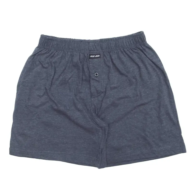 CELANA BOXER PRIA WANITA KATUN POLOS RIFAM MODEL KANCING 1