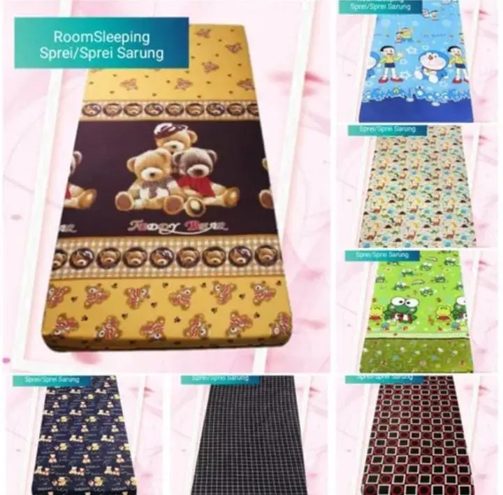promo sarung kasur busa sprei resleting motif karakter cewe,laki,dewasa random terbaru 2024 2