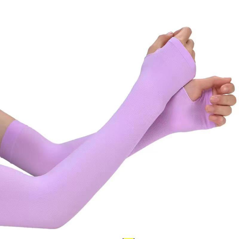 Găng Tay Dài, Chất Liệu Lụa Lạnh Dành Cho Thể Thao, Đạp Xe, Đi Bộ Đường Dài, Câu Cá, Tắm Nắng, Ngoài Trời, Thời Trang, Làm Ấm Cánh Tay, Chống Nắng, Chống Tia Cực Tím, Che Bảo Vệ Tay 8