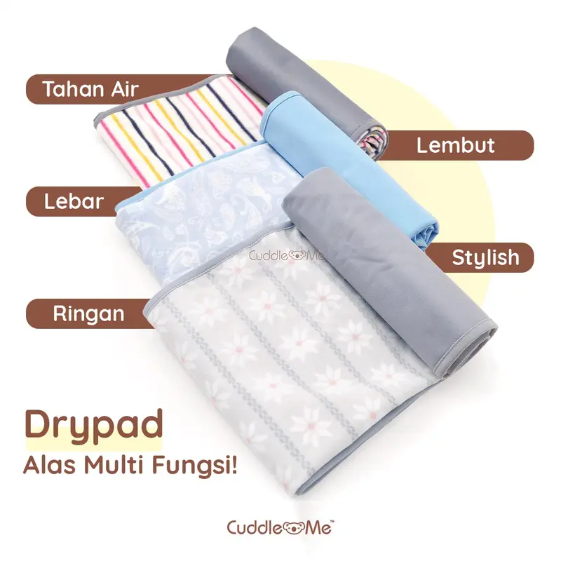 Perlak Bayi Drypad Cuddle Me Alas Ompol Bayi Newborn Alas waterproof bayi Tidur 6