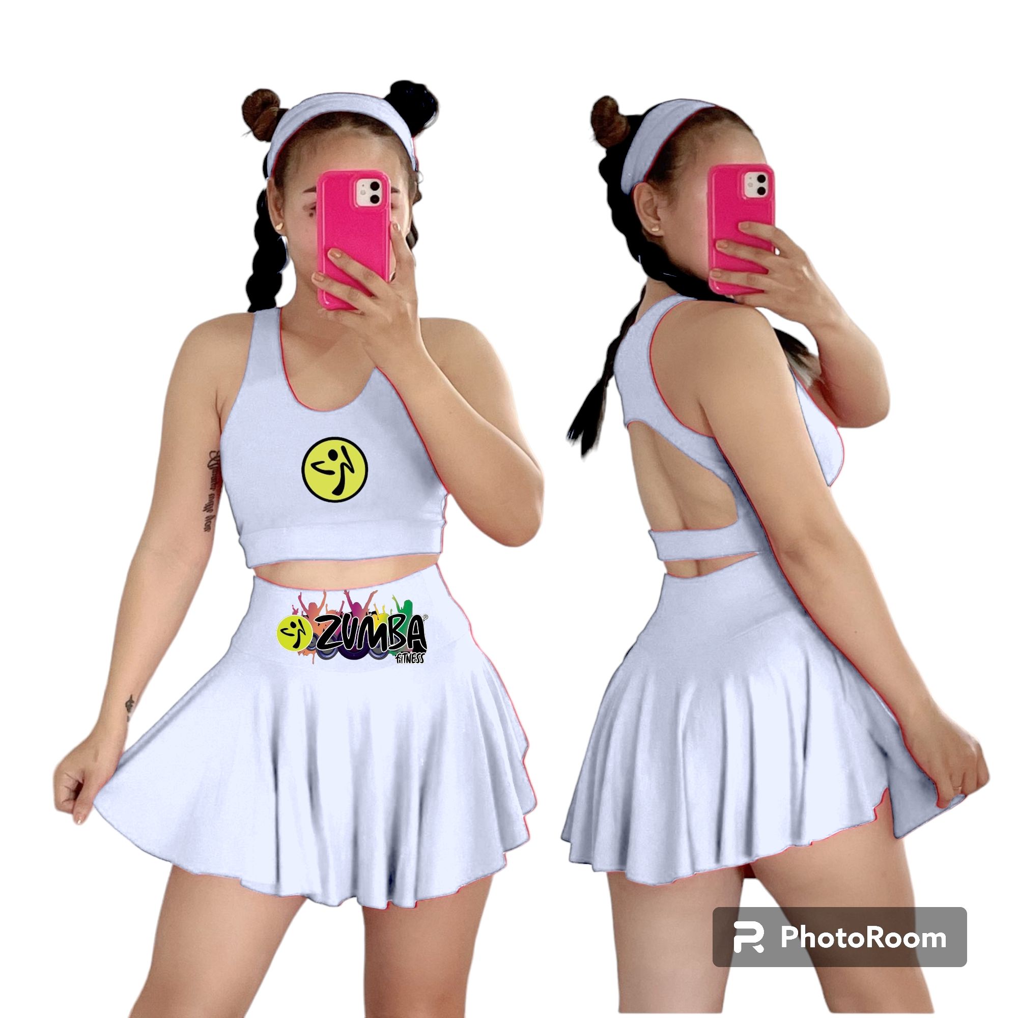 Zumba skort-skirt with short uniform or Terno_voghion.com