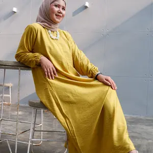 GAMIS POLO LINEN LENGAN KARET