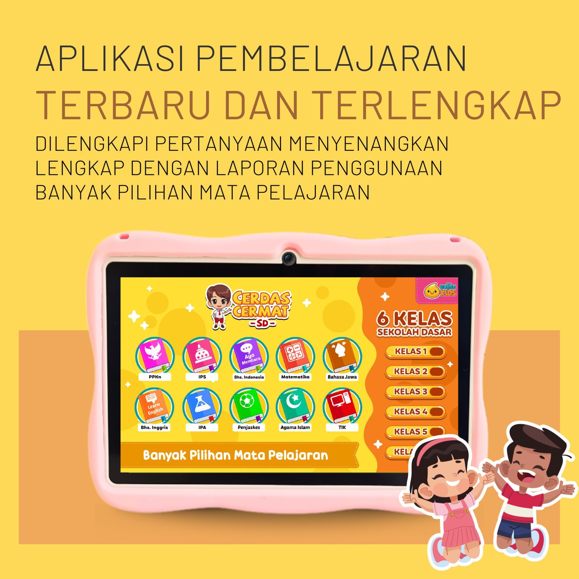SMARTBERRY Smartberry Kids Study Tab B89 Plus Tablet Anak Android 4/128GB 7 Inch 2 Kamera Bluetooth Wifi Layar Jernih Aman dan Nyaman untuk Belajar