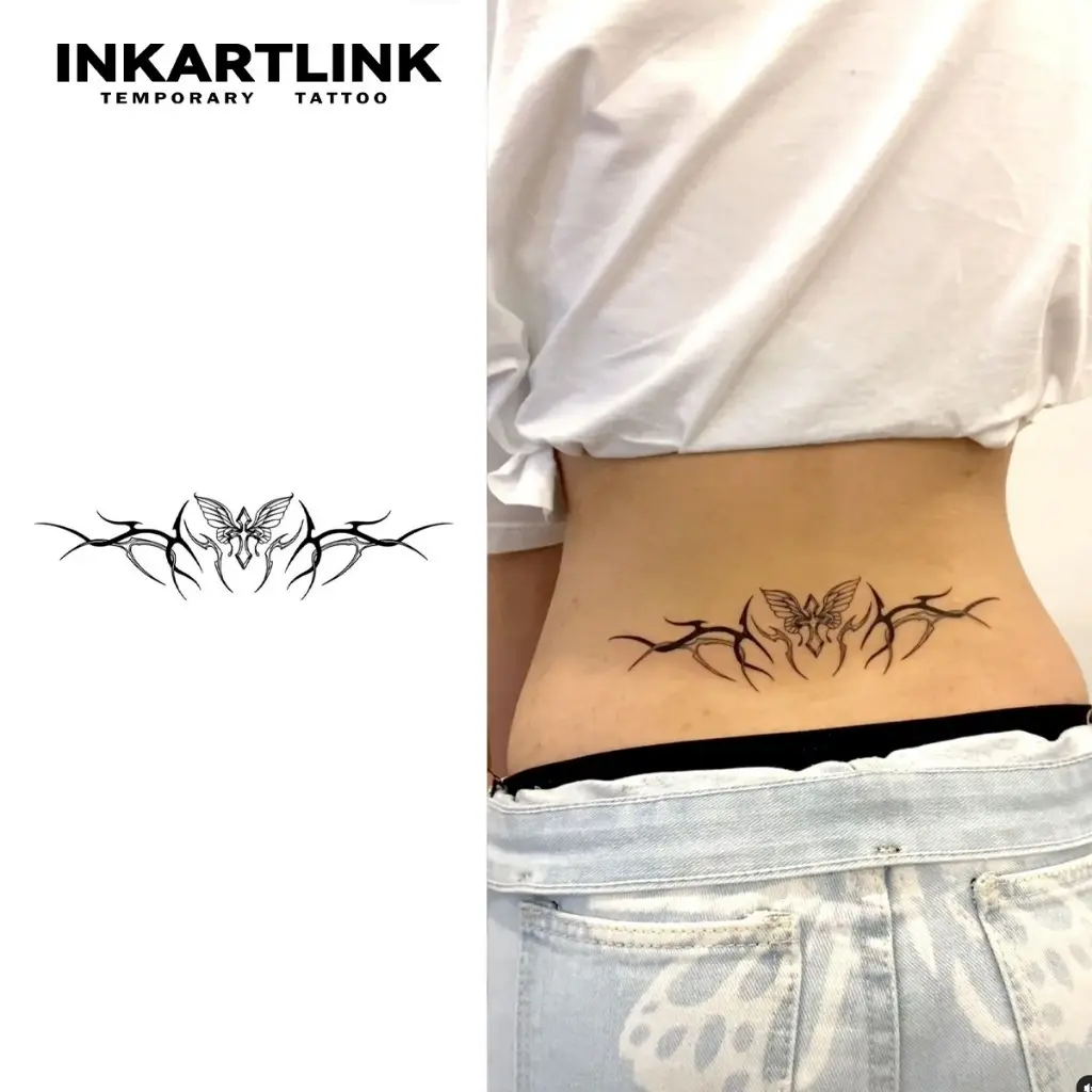 {cod}Inkartlink Y2K Low Back Waterproof Temporary Tattoo Stickers Semi ...