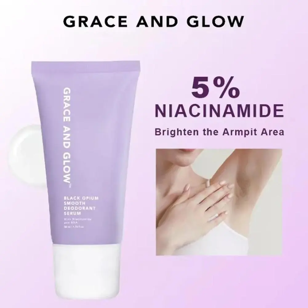 Grace And Glow Underarm Deodorant Gentle Moisturizing Smooth Brightening Essence Portable 50ml