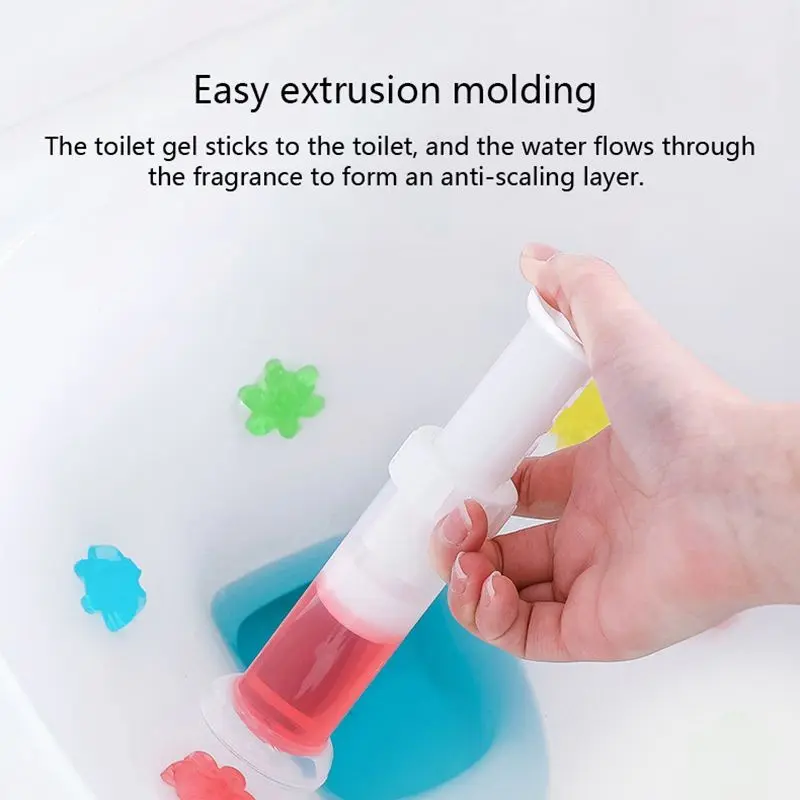 PROMO JAYA Suntikan Pewangi Kloset Gel Pengharum Toilet Pewangi Kamar Mandi Closet WC Penghilang Bau Pembersih Harum Aroma Anti Cleaner Happy Shopping 3