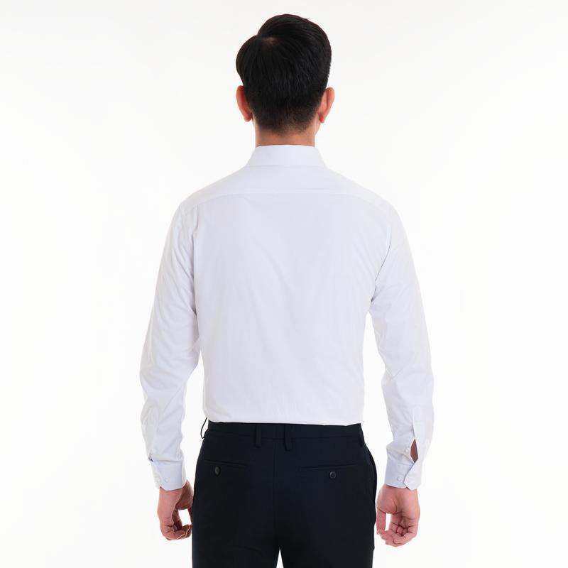 Áo sơ mi dài tay 993 form regular fit chất liệu sợi tre nhiều màu (vải trơn không họa tiết) Thái Hòa 23ASM-993 Nam Menswear Shirt Có Cổ 5