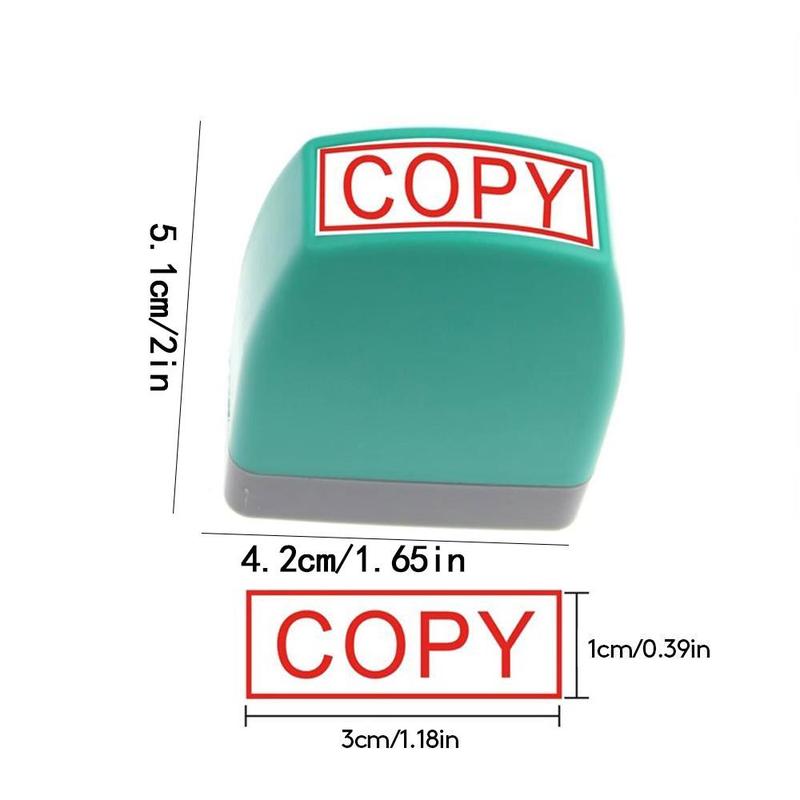 Product Introduction of Random Color Letter Stamp, 1 Count Financial Stamp, Office Stationery & Supplies for Home School Office Dormitory 1