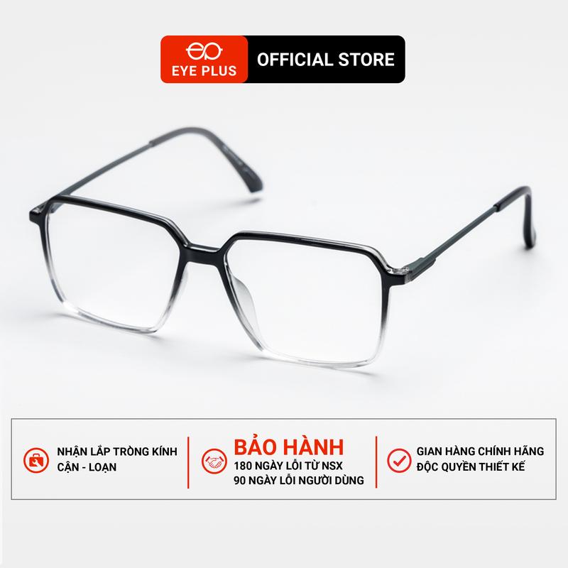 Kính Cận Gọng Đa Giác Nam Nữ Eye Plus 6009 Gọng Kính Nhựa TR90 Kính Mắt Kiểu Dáng Thời Trang Unisex Hiện Đại 0