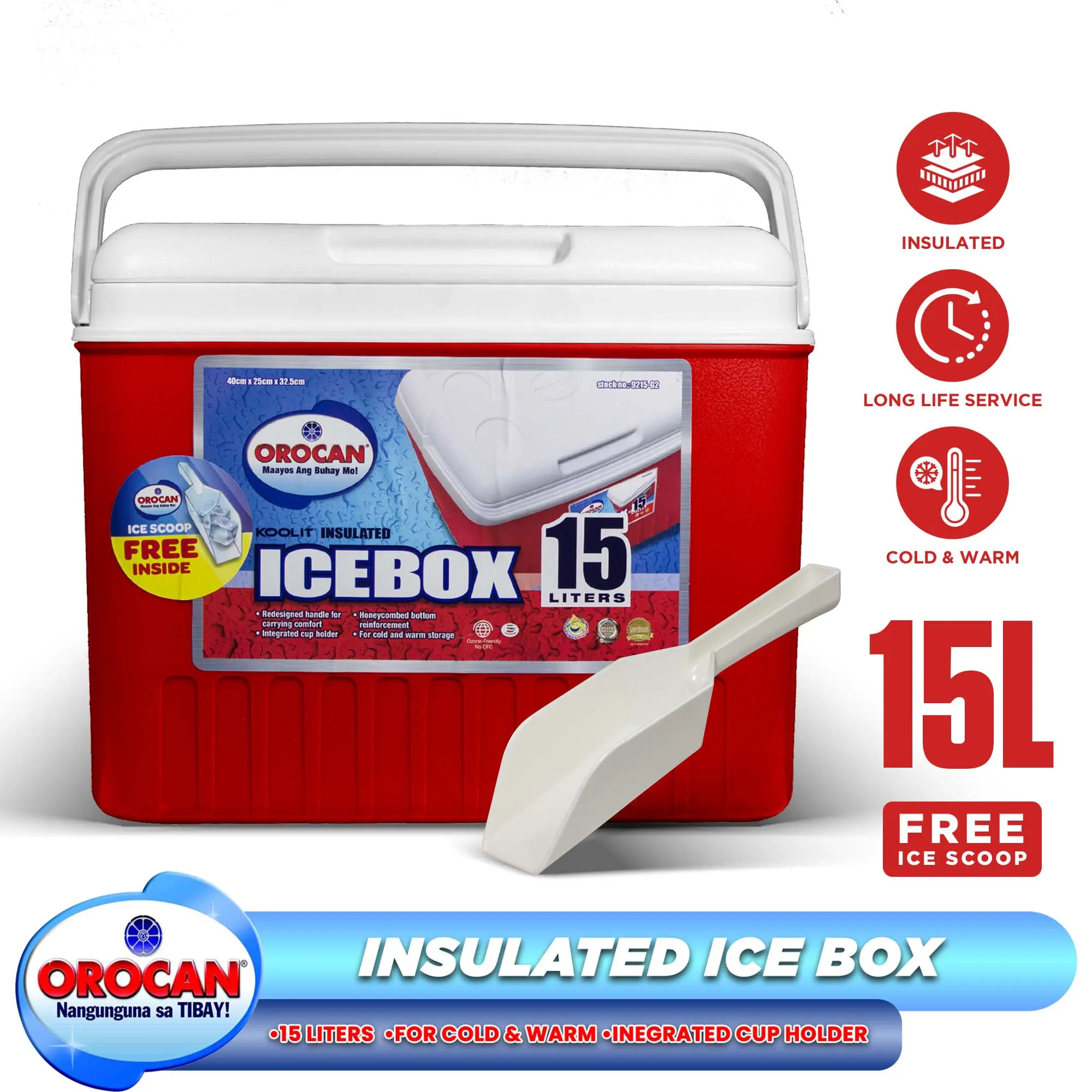 Orocan Icebox 15 Liters /8 LIters /5 Liters Koolit Insulated Ice Box
