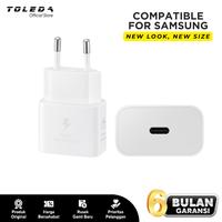 Gambar Charger Compatible For Samsung Fast Charging New Model 25w Type-C Port White - White dari Toleda Indonesia Kota Tangerang 5 Tokopedia