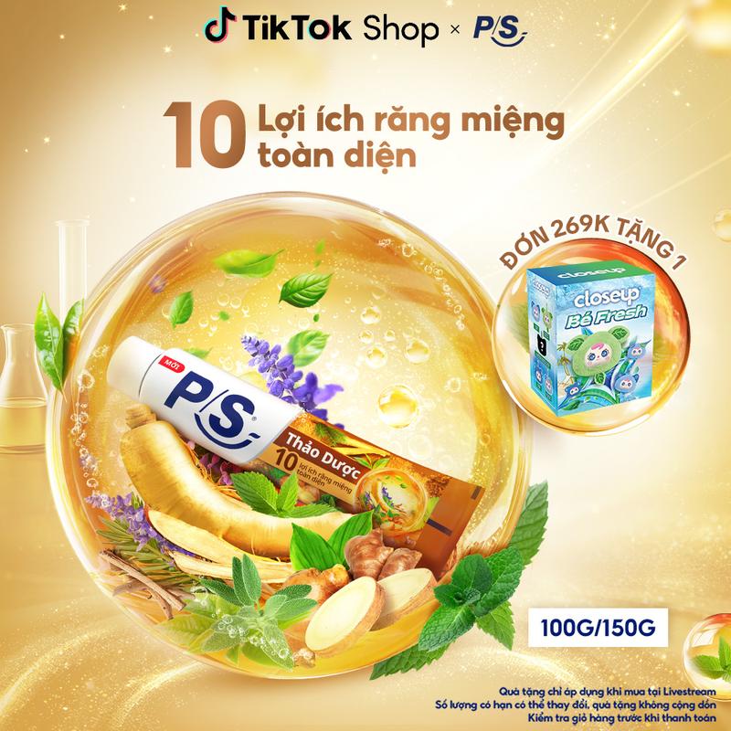 Kem đánh răng P S Thảo Dược 100g 150g cho 10 lợi ích răng miệng toàn diện với 10 thảo dược quý và công nghệ hiện đại 1