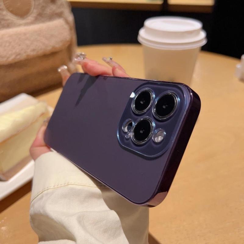 Product Introduction of Ốp Điện Thoại, Ốp Mạ Điện Lì Có Logo, Dành Cho iPhone 15, 14, 13, 12, 11, Pro Max Plus, Chống Vân Tay, Chống Sốc, Phụ Kiện Ốp, Ốp Lưng Điện Thoại Trong Suốt, Chống Sốc 5