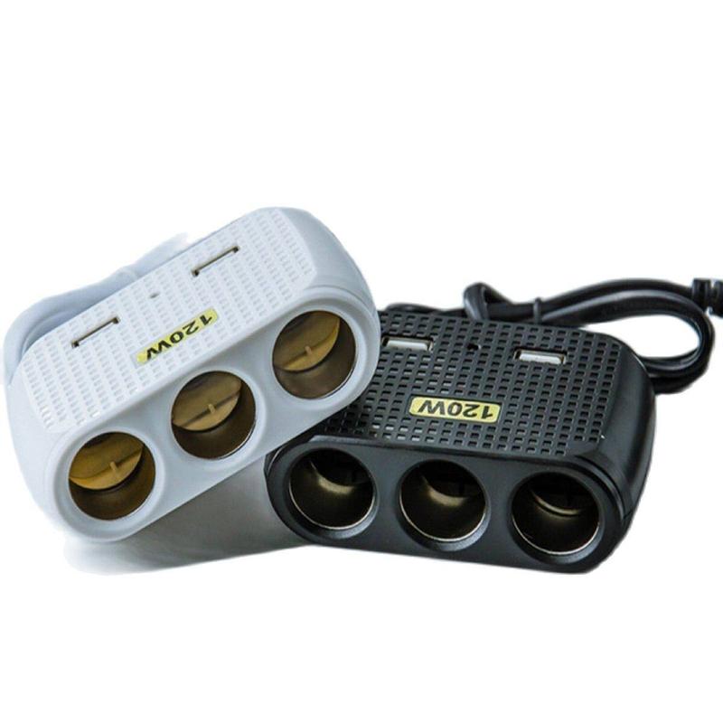 Product Introduction of Car ในรถ USB 120W ชาร์จในรถมีไฟ 3 ช่องใช้ได้ทั่วไป มี 12 V กับ 12V/24V มีให้เลือก ดำ กับ ขาว รถยนต์ 8
