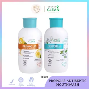 Secret Clean Propolis Antiseptic Mouthwash 150ml Obat Kumur Mulut Pembersih Karang Gigi