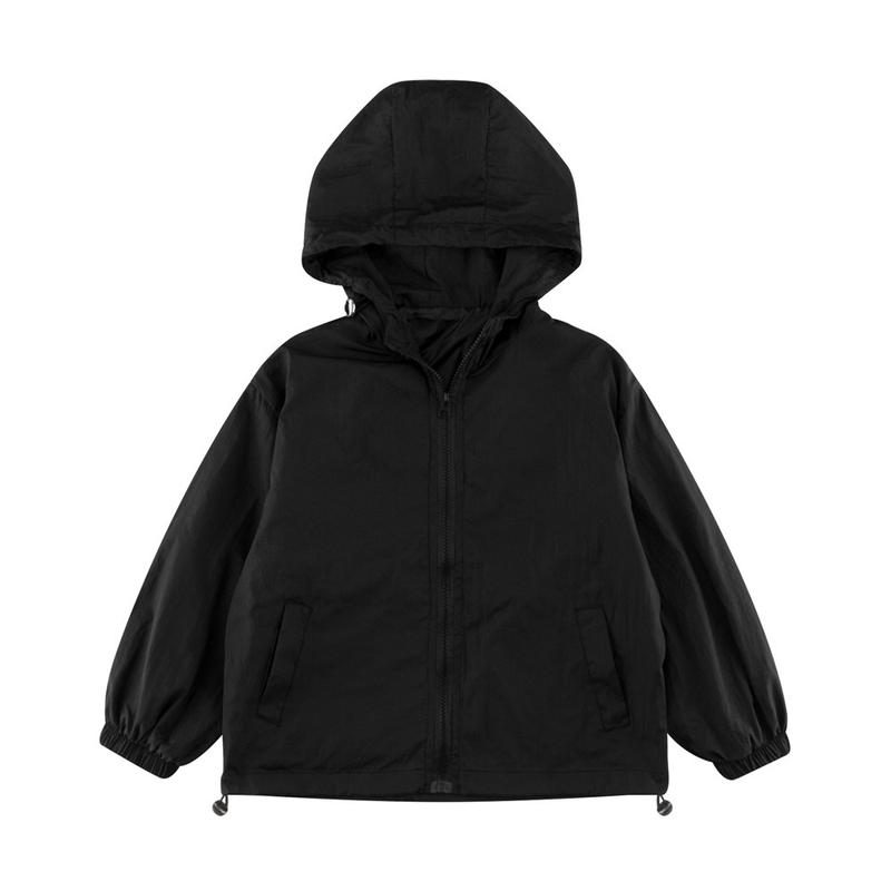 Product Introduction of 2025 Spring Autumn Kids Trench Jacket Solid Color Zip Up Hooded Coat for Boys Girls New Children's Clothing 16