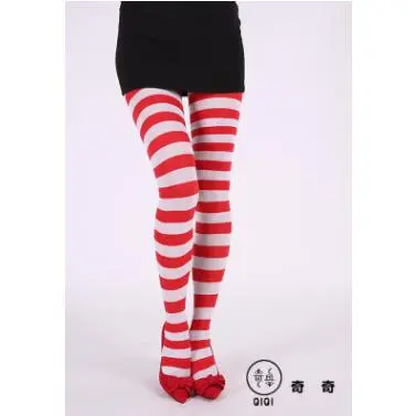 Women's Pantyhose Striped Style High Waist Bag FootFit Comfortable All-Match Base Socks