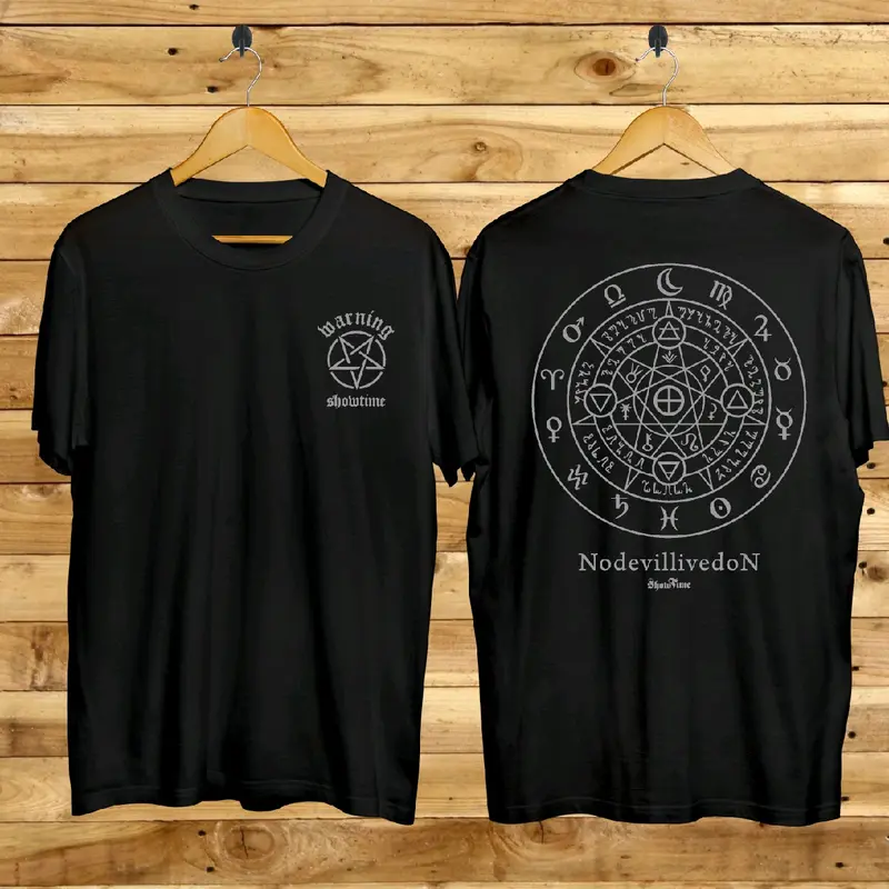 Baju Kaos Jepang Pria Wanita Keren Lengan Pendek Hitam Putih Terbaru Motif Sablon Bergambar Cod Cewek Cowok Unisex Cople Motif no devil bayar ditempat gratis ongkir Distro Oblong Combed Santai 1