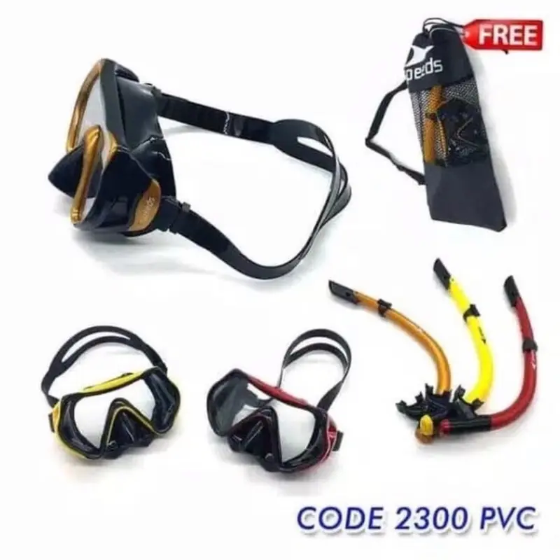 Kacamata Snorkling Speeds Alat Kacamata Diving Speeds Bonus Tas Jaring 1