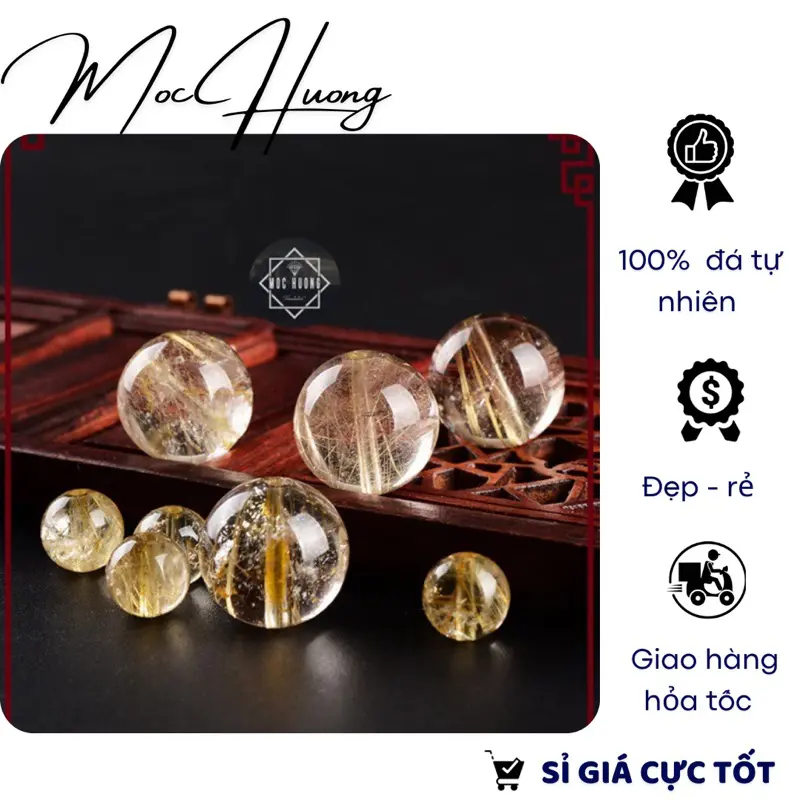 [TỰ NHIÊN 100%] Hạt T. A Tó.c và.ng làm đồ handmade 1