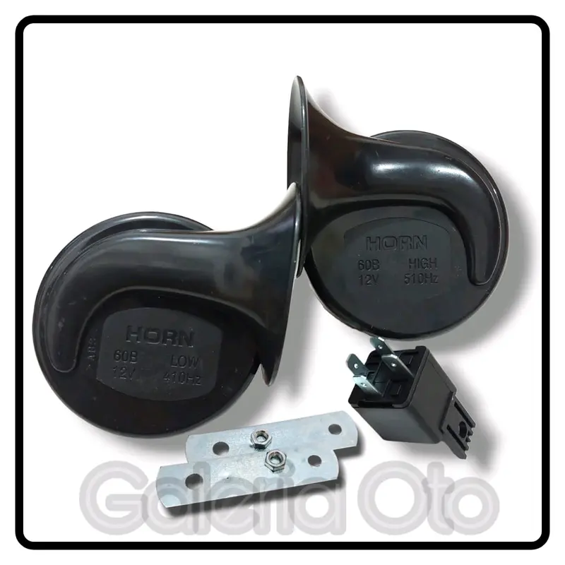 Klakson / Kelakson Keong 12 Volt + RELAY 12 Volt / Snail Horn 12 Volt + RELAY 12 Volt ( Merk TMC Original ) Untuk MOBIL DAN MOTOR Accessories Car 2