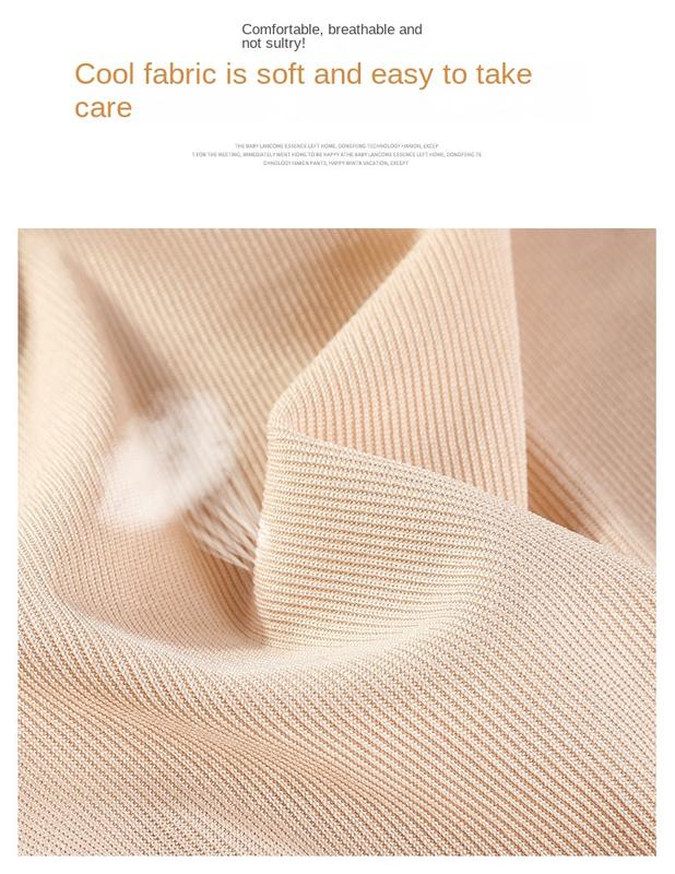 Product Introduction of Ice Silk Wide-Leg Pants Women's 2024 Summer Thin High Waist Drooping Slim Anti-Mosquito Casual Loose Straight Mop Trouser Womenswear Bottom Lingerie 29