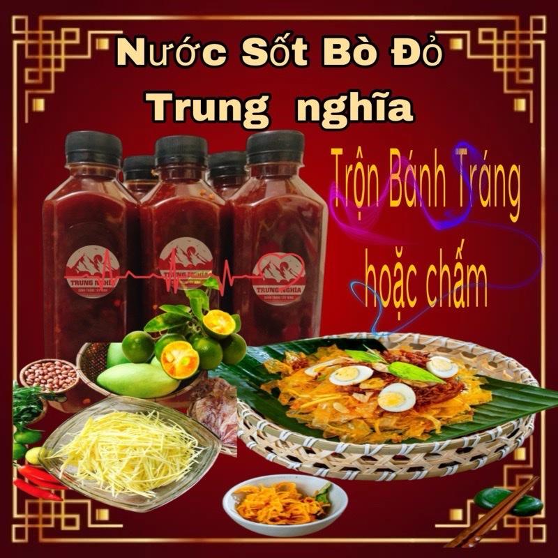 Nước Sốt bò Đỏ Trộn Bánh Tráng Trung Nghĩa