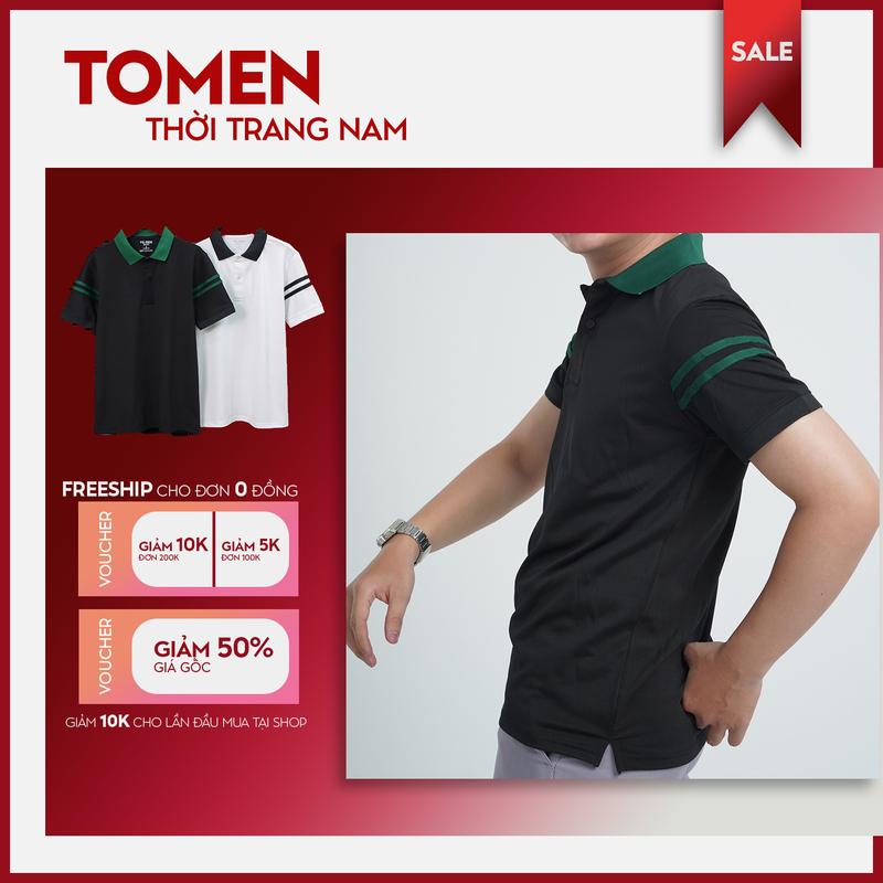 Big Size 50-95kg Áo polo cao cấp thương hiệu TM mẫu đơn giản Viên 2 Dây Tay Áo thanh lịch