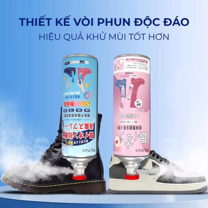 Combo 5 Chai Xịt Giày Nano Bạc Khử Mùi Hiệu Quả - Diệt Khuẩn Mạnh Mẽ