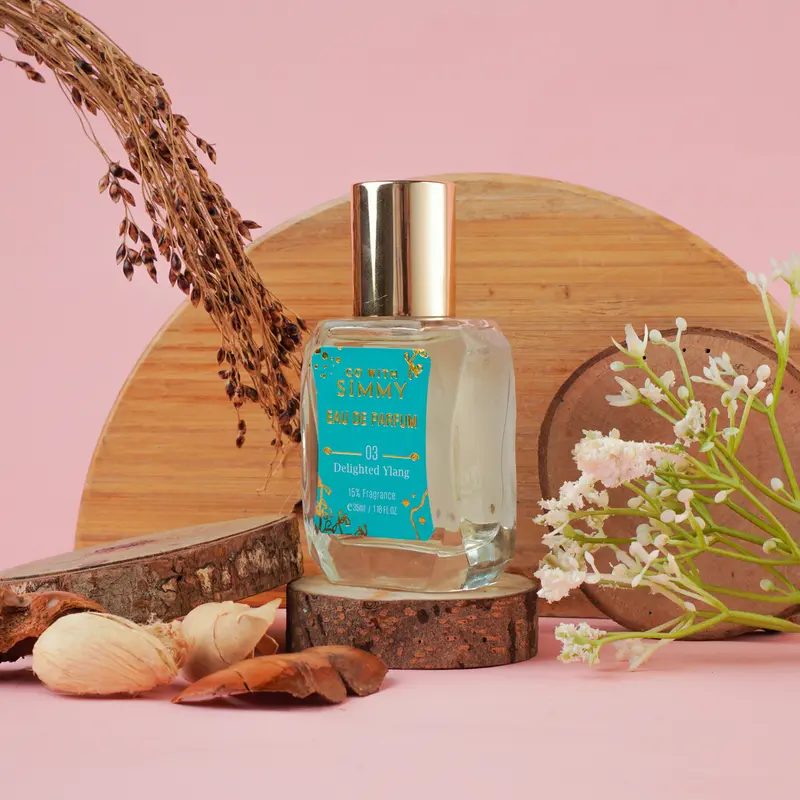 GO WITH SIMMY Eau De Parfum 03 Delighted Ylang 35ml Parfum Pria/Wanita Wangi Tahan Lama Parfum 15% Fragrance 5