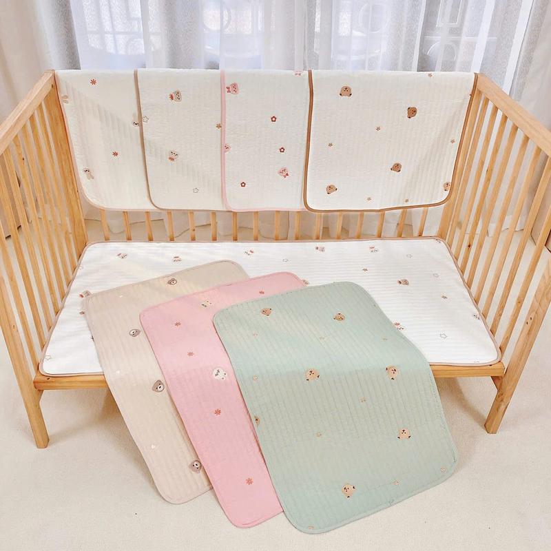 Thảm Điều Hoà Xuất Hàn Kiêm Lót Chống Thấm Monona Thoáng Mát, Mềm Mại, An Toàn Cho Bé Sơ Sinh KT 50*70cm ( size bé)