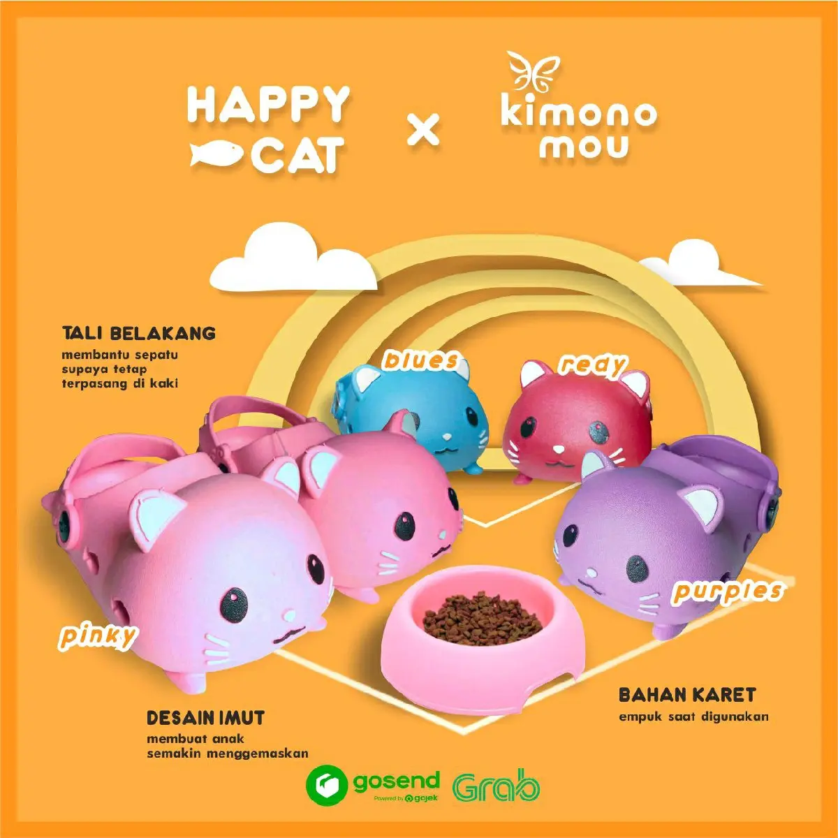 sepatu sendal anak perempuan .Sandal cat