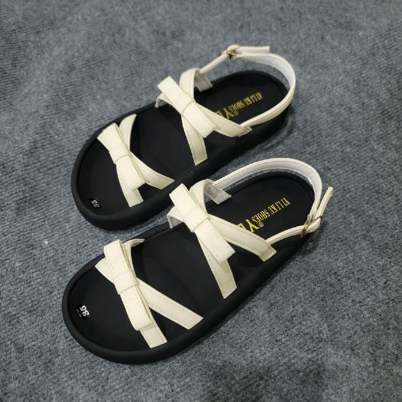 Dép Sandan Hai quai Nơ Siêu xinh,cao 2.5cm,đế êm,siêu nhẹ,quai mềm,chân quai có khâu chỉ chìm,lên chân siêu xinh,dễ phối đồ,thích hợp đi chơi,đi làm,đi học. Nữ DéP Shoes GiàY Hoa Women Jean 3
