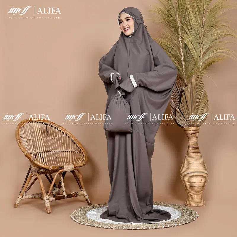 Mukena Terusan Travel Terlaris Dewasa Katun 1