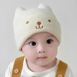 FAWA | Kupluk Cattes Bayi - 5 Tahun / Topi Baby Rajut Premium Balita Anak Laki Laki Perempuan Import 1 tahun 0-6 6-12 Bulan Lucu New Born