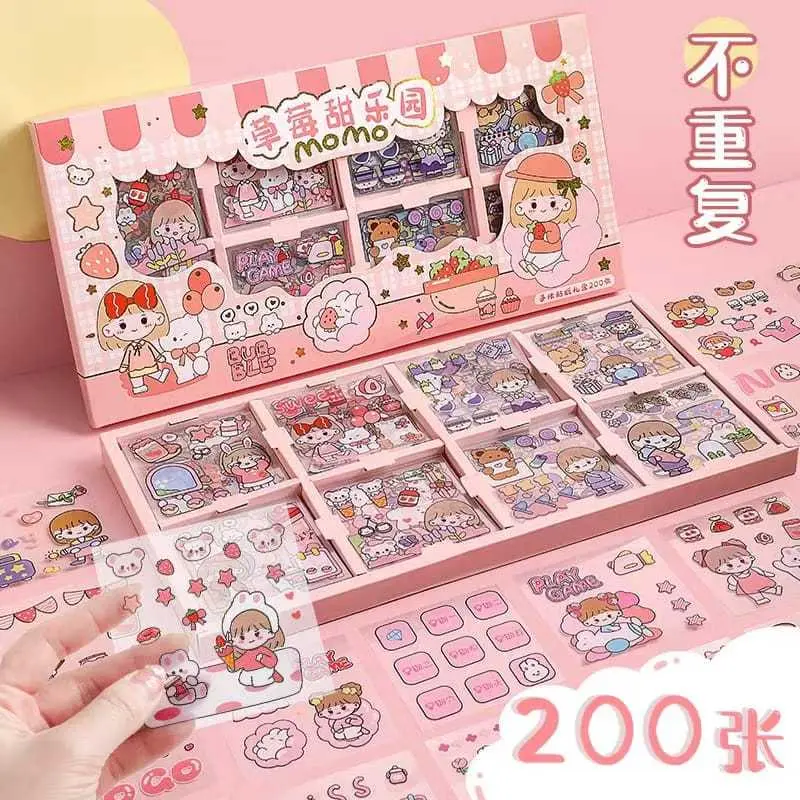 Sticker Momo Isi 200 Lembar Murah Stiker momo Waterproof Sticker Murah Stiker Lucu Stiker Journal 4