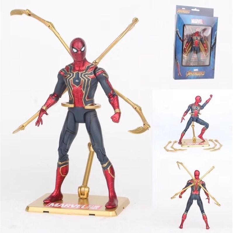 Mô hình người nhện Spiderman - Marvel ( có khớp cử động có đèn led) chi tiết sắc nét 2