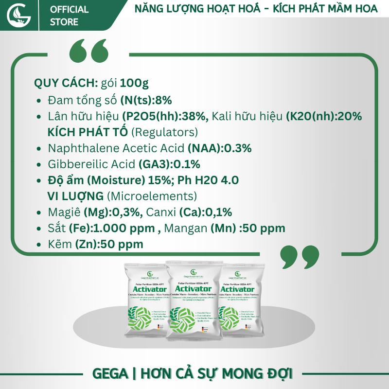 Phân bón ACTIVATOR Kích phát tố - Kích ra hoa mạnh, trổ hoa đồng loạt để dễ quản lý sâu bệnh 2