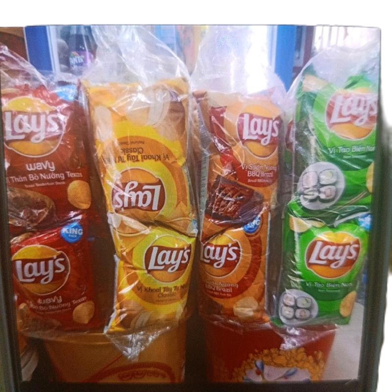Combo 5 bánh khoai tây lay's đủ loại lộn xộn bịch 54g Snack Ăn Vặt Bánh Quy Food