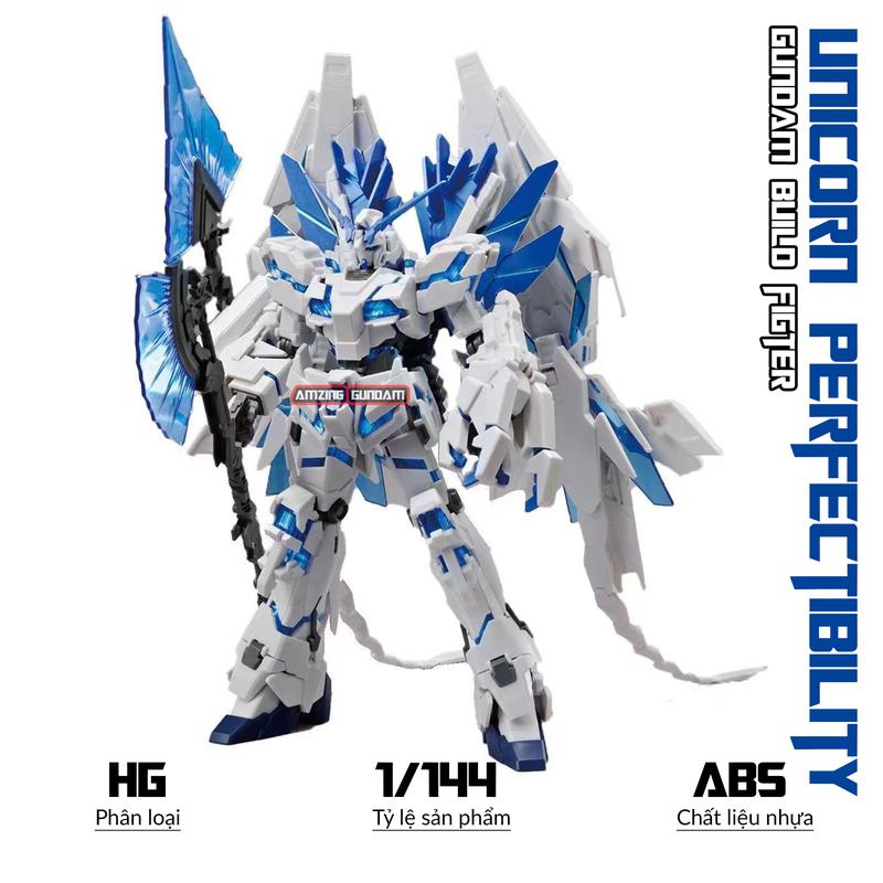 Mô hình lắp ráp HG Unicorn Gundam Perfectibility, 1/144 Gunpla, Mô hình nhựa, Đồ chơi xếp hình thông minh
