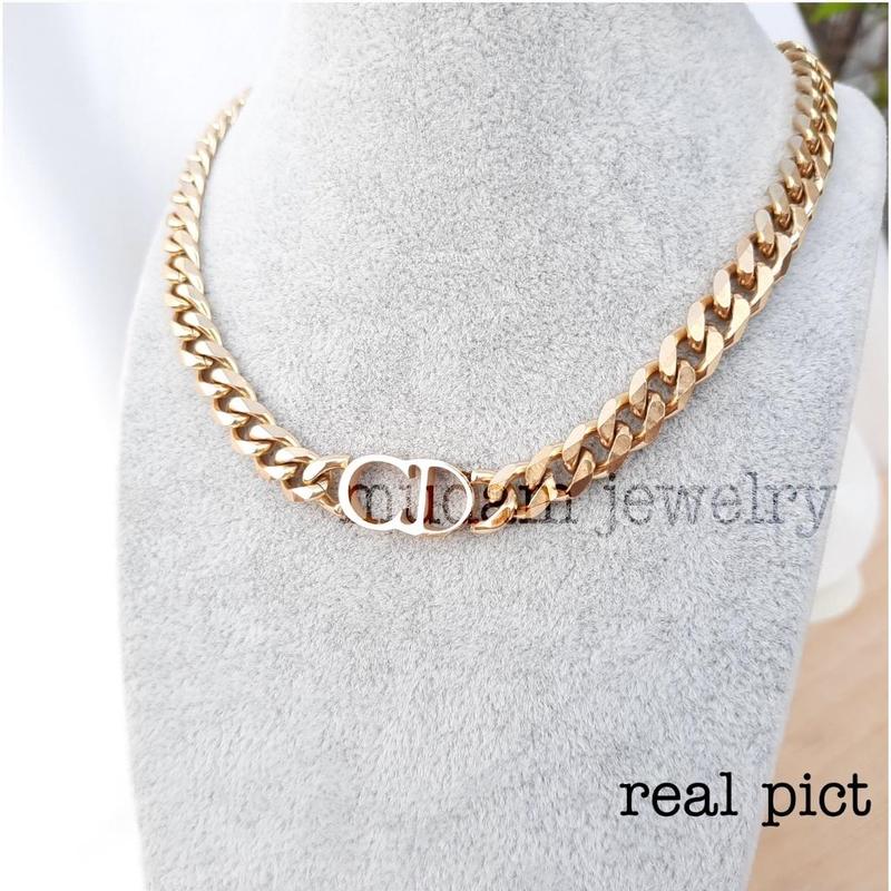Product Introduction of Kalung Rantai Titan Model CD Tersedia Warna Rose Gold, Gold dan Silver Anti karat Aksesoris Elegan Titanium Asesoris Wanita 2